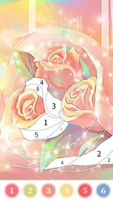 Rose Coloring Book Color Games android App screenshot 2